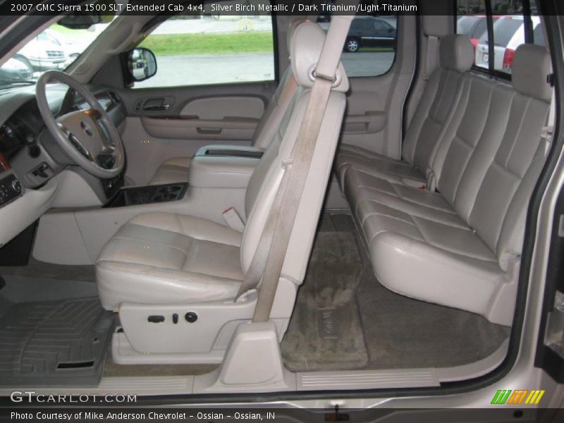 Silver Birch Metallic / Dark Titanium/Light Titanium 2007 GMC Sierra 1500 SLT Extended Cab 4x4