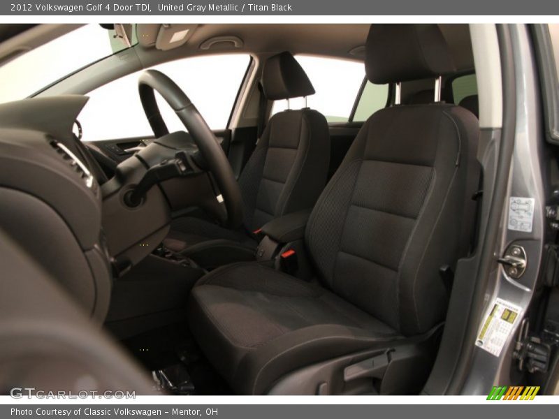 United Gray Metallic / Titan Black 2012 Volkswagen Golf 4 Door TDI