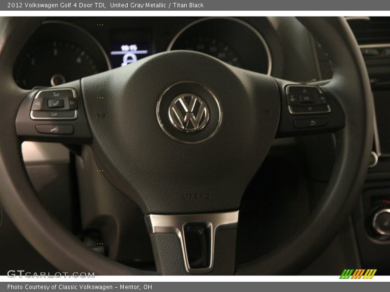 United Gray Metallic / Titan Black 2012 Volkswagen Golf 4 Door TDI