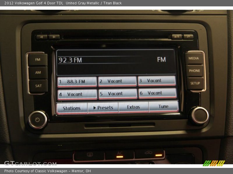 United Gray Metallic / Titan Black 2012 Volkswagen Golf 4 Door TDI