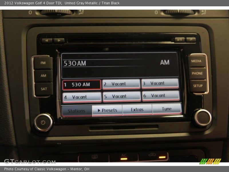 United Gray Metallic / Titan Black 2012 Volkswagen Golf 4 Door TDI