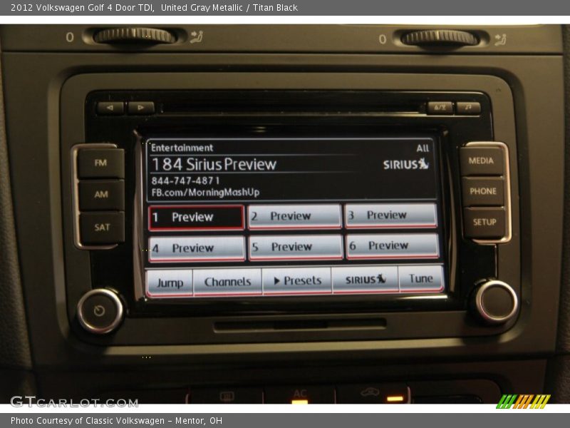 United Gray Metallic / Titan Black 2012 Volkswagen Golf 4 Door TDI