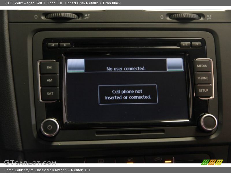 United Gray Metallic / Titan Black 2012 Volkswagen Golf 4 Door TDI