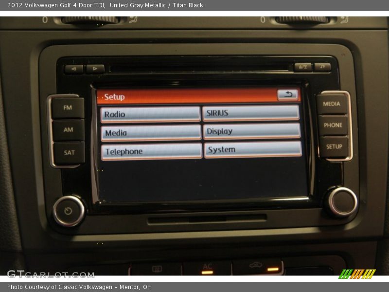 United Gray Metallic / Titan Black 2012 Volkswagen Golf 4 Door TDI