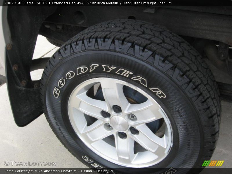 Silver Birch Metallic / Dark Titanium/Light Titanium 2007 GMC Sierra 1500 SLT Extended Cab 4x4