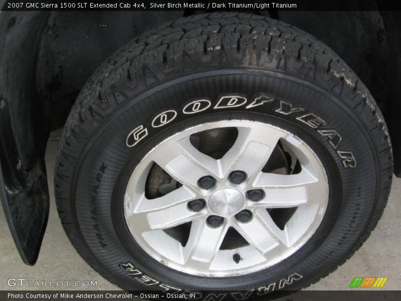 Silver Birch Metallic / Dark Titanium/Light Titanium 2007 GMC Sierra 1500 SLT Extended Cab 4x4