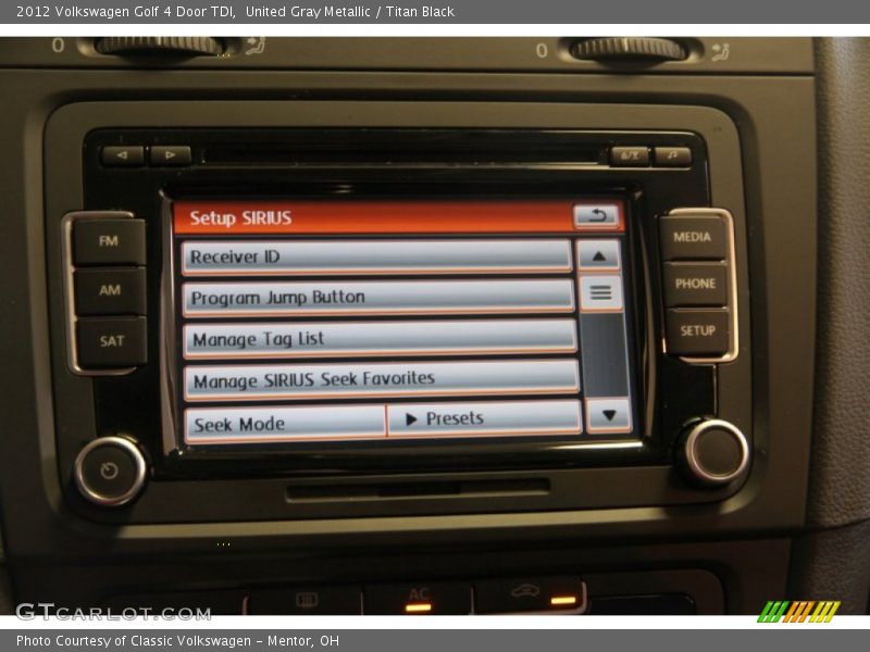 United Gray Metallic / Titan Black 2012 Volkswagen Golf 4 Door TDI