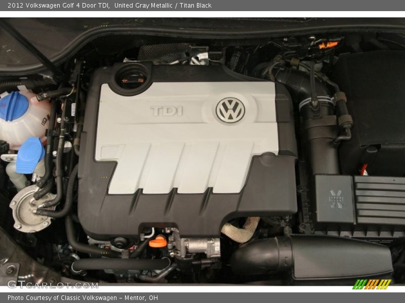United Gray Metallic / Titan Black 2012 Volkswagen Golf 4 Door TDI