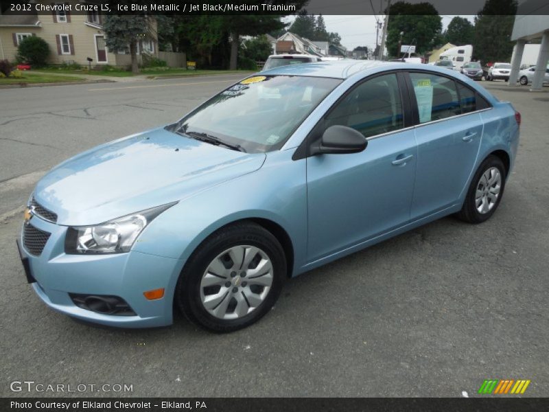 Ice Blue Metallic / Jet Black/Medium Titanium 2012 Chevrolet Cruze LS