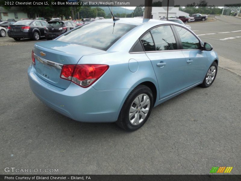 Ice Blue Metallic / Jet Black/Medium Titanium 2012 Chevrolet Cruze LS