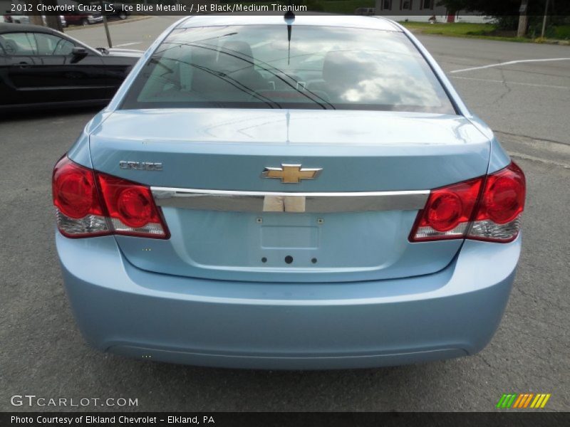 Ice Blue Metallic / Jet Black/Medium Titanium 2012 Chevrolet Cruze LS