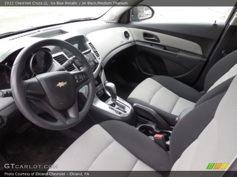 Ice Blue Metallic / Jet Black/Medium Titanium 2012 Chevrolet Cruze LS