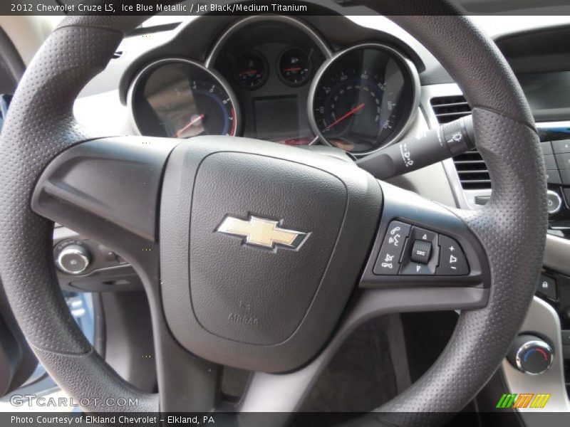 Ice Blue Metallic / Jet Black/Medium Titanium 2012 Chevrolet Cruze LS