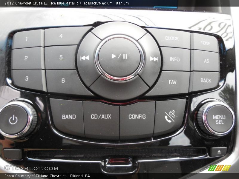 Ice Blue Metallic / Jet Black/Medium Titanium 2012 Chevrolet Cruze LS