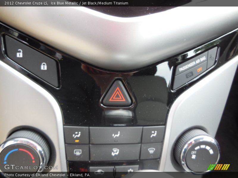 Ice Blue Metallic / Jet Black/Medium Titanium 2012 Chevrolet Cruze LS