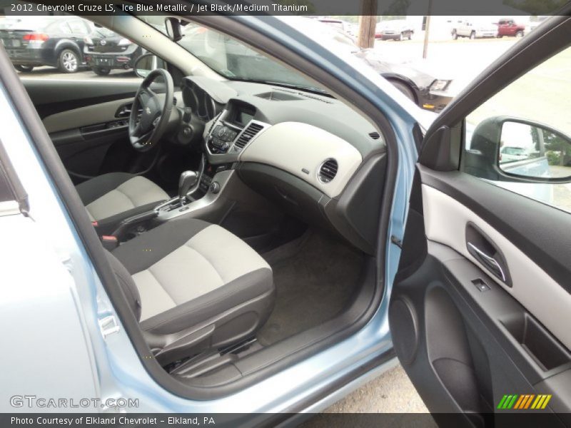 Ice Blue Metallic / Jet Black/Medium Titanium 2012 Chevrolet Cruze LS
