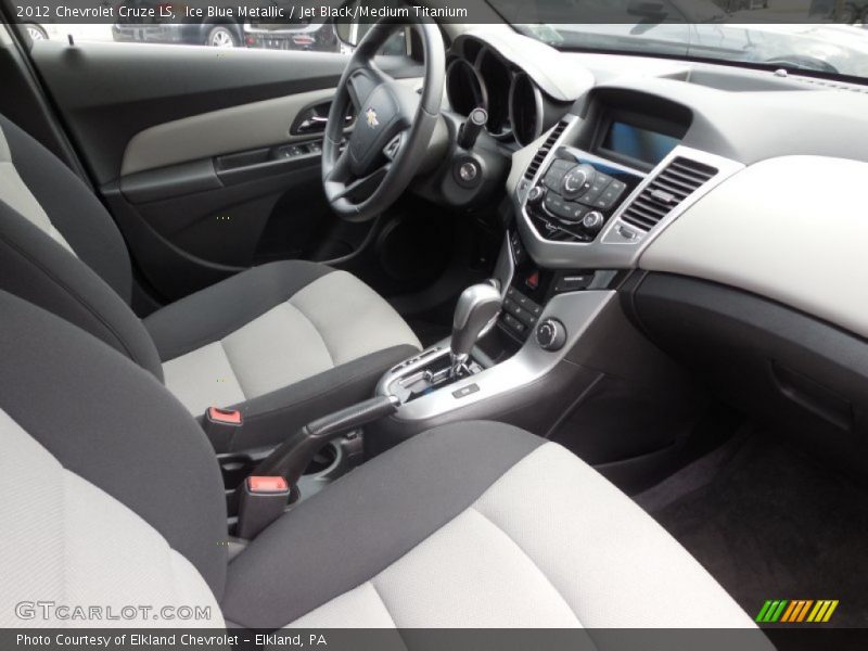 Ice Blue Metallic / Jet Black/Medium Titanium 2012 Chevrolet Cruze LS