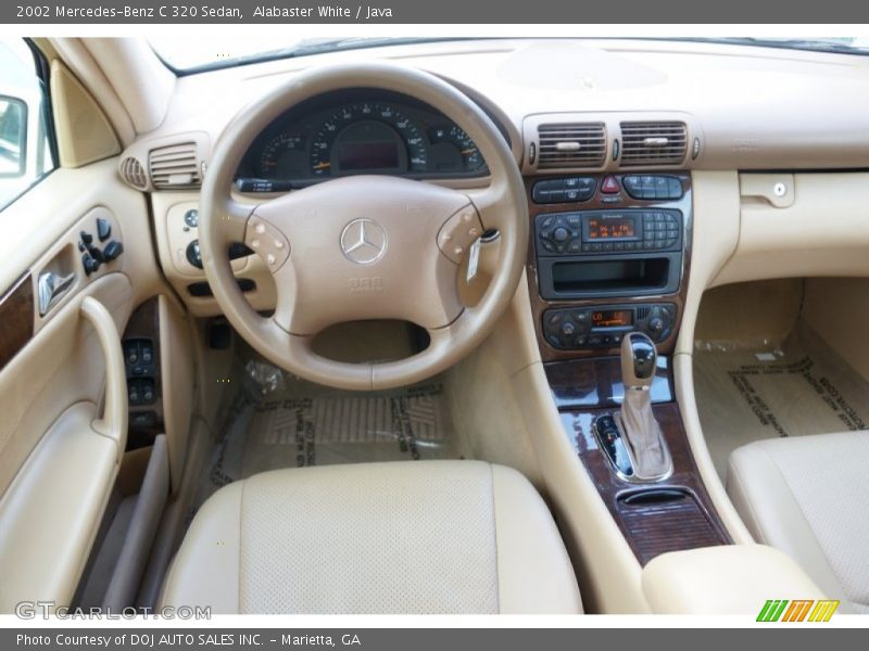 Alabaster White / Java 2002 Mercedes-Benz C 320 Sedan