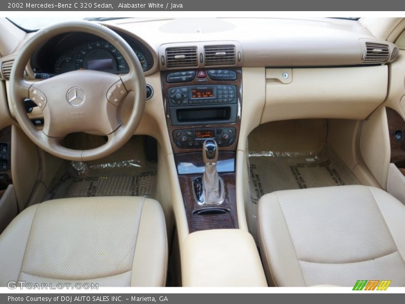Alabaster White / Java 2002 Mercedes-Benz C 320 Sedan