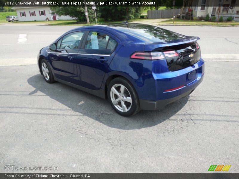 Blue Topaz Metallic / Jet Black/Ceramic White Accents 2012 Chevrolet Volt Hatchback