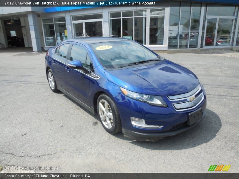 Blue Topaz Metallic / Jet Black/Ceramic White Accents 2012 Chevrolet Volt Hatchback
