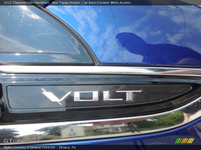 Blue Topaz Metallic / Jet Black/Ceramic White Accents 2012 Chevrolet Volt Hatchback