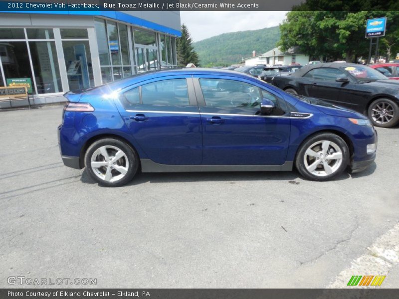 Blue Topaz Metallic / Jet Black/Ceramic White Accents 2012 Chevrolet Volt Hatchback