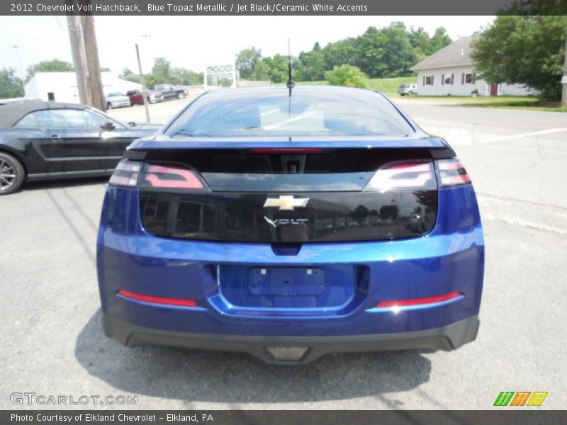 Blue Topaz Metallic / Jet Black/Ceramic White Accents 2012 Chevrolet Volt Hatchback