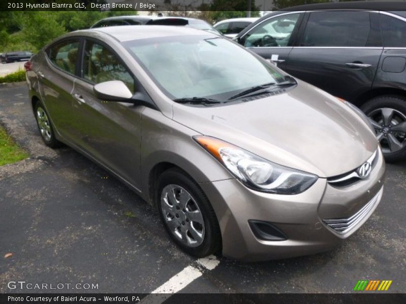 Desert Bronze / Beige 2013 Hyundai Elantra GLS