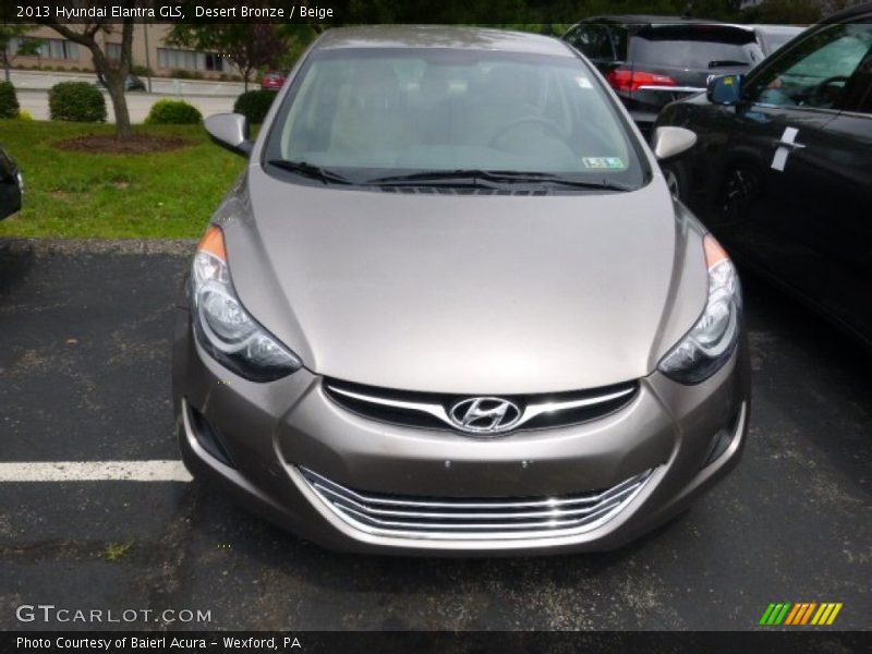 Desert Bronze / Beige 2013 Hyundai Elantra GLS