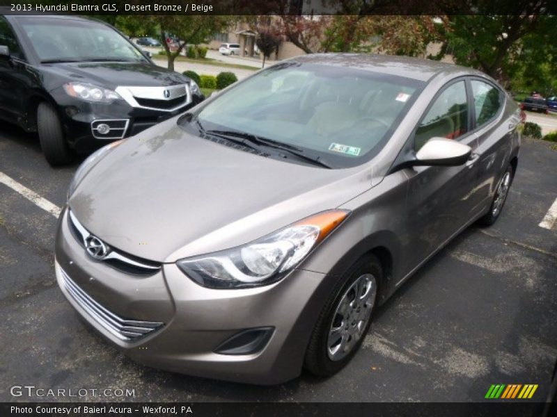 Desert Bronze / Beige 2013 Hyundai Elantra GLS