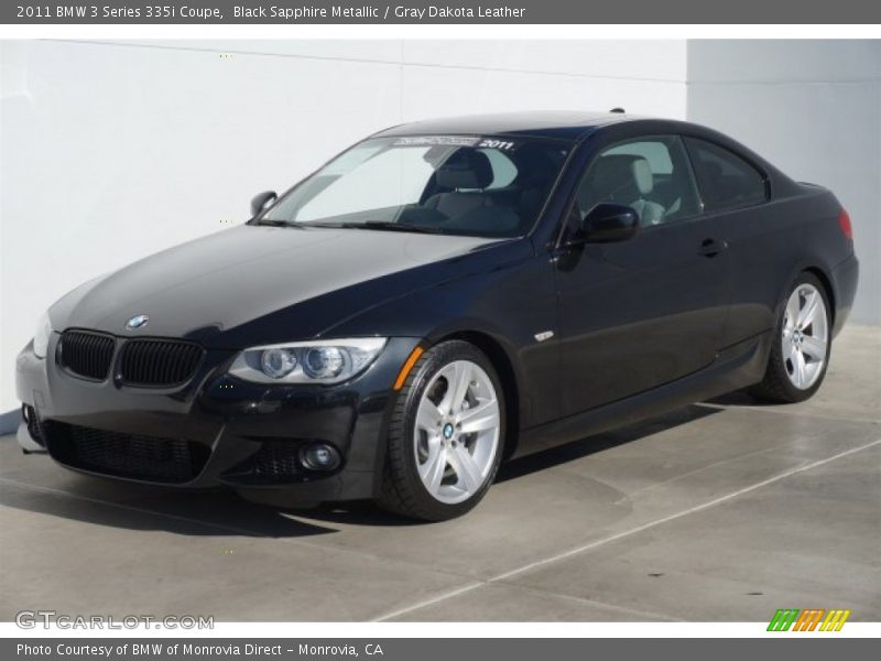 Black Sapphire Metallic / Gray Dakota Leather 2011 BMW 3 Series 335i Coupe