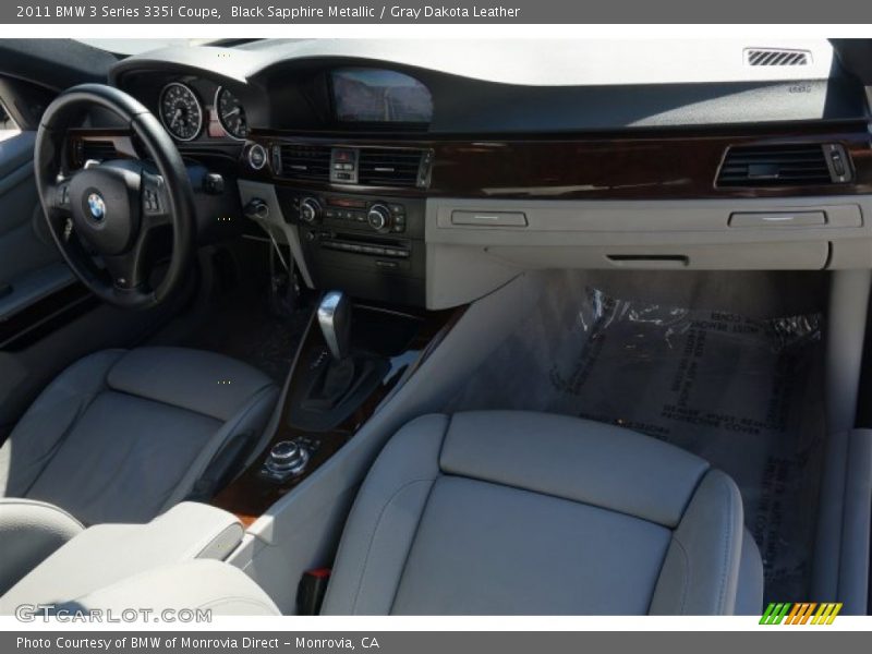 Black Sapphire Metallic / Gray Dakota Leather 2011 BMW 3 Series 335i Coupe