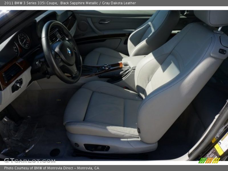 Black Sapphire Metallic / Gray Dakota Leather 2011 BMW 3 Series 335i Coupe