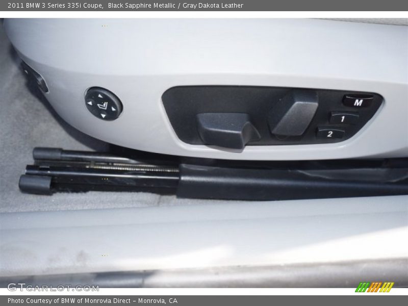 Black Sapphire Metallic / Gray Dakota Leather 2011 BMW 3 Series 335i Coupe