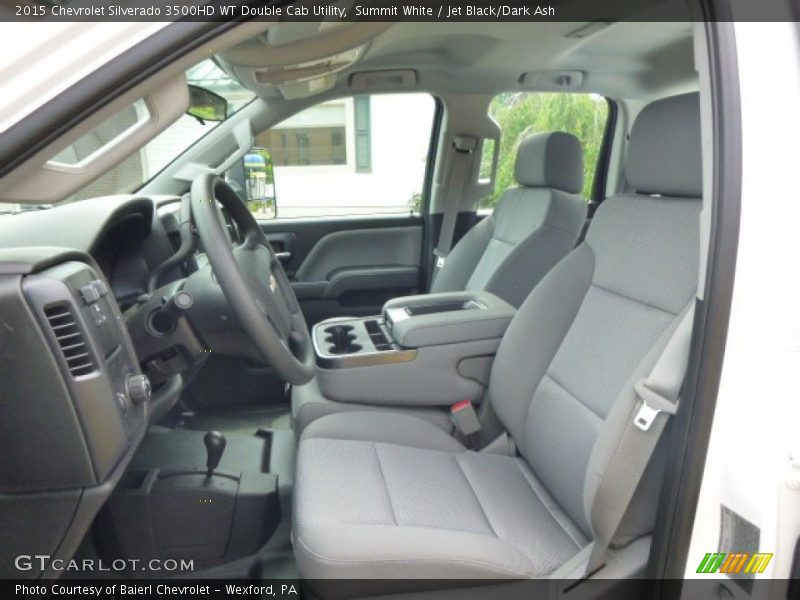 Summit White / Jet Black/Dark Ash 2015 Chevrolet Silverado 3500HD WT Double Cab Utility