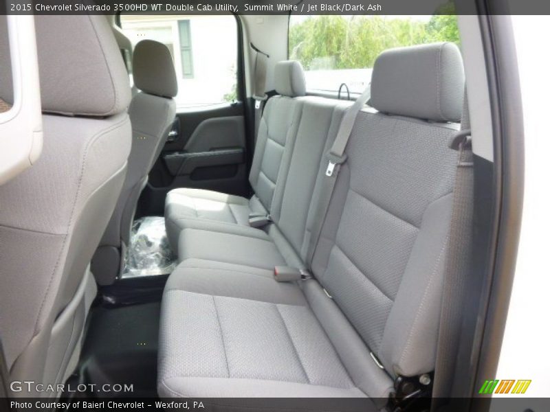 Summit White / Jet Black/Dark Ash 2015 Chevrolet Silverado 3500HD WT Double Cab Utility