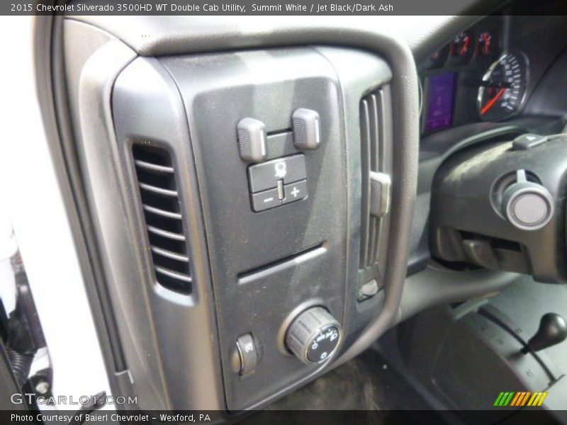 Summit White / Jet Black/Dark Ash 2015 Chevrolet Silverado 3500HD WT Double Cab Utility