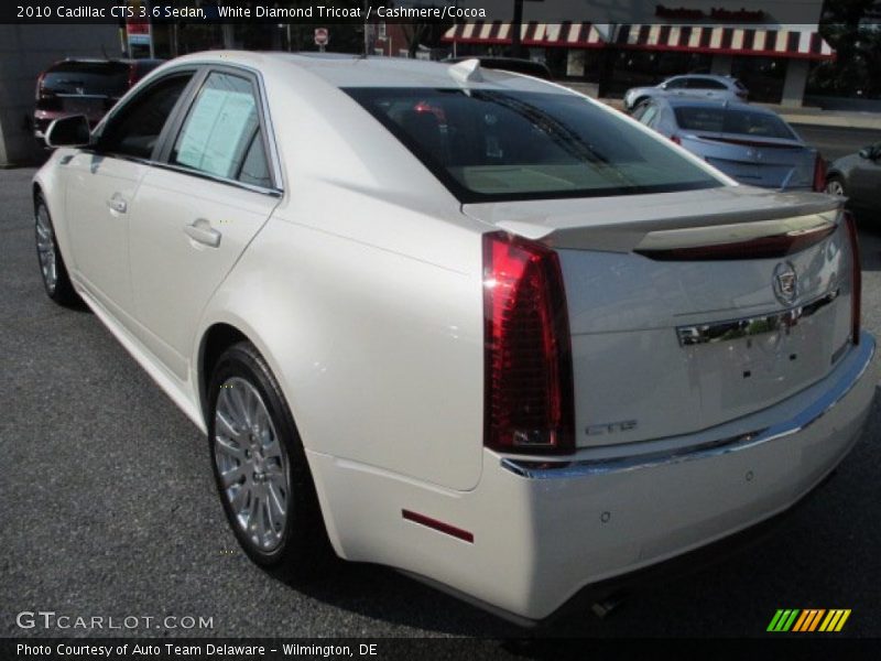 White Diamond Tricoat / Cashmere/Cocoa 2010 Cadillac CTS 3.6 Sedan