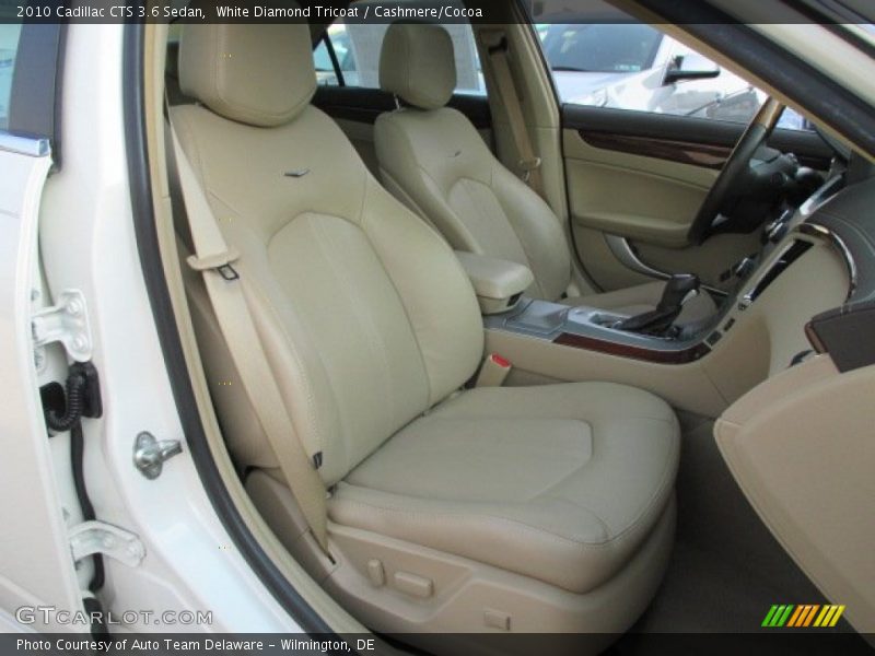 White Diamond Tricoat / Cashmere/Cocoa 2010 Cadillac CTS 3.6 Sedan