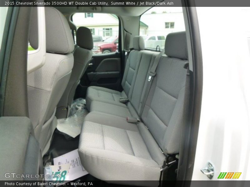 Rear Seat of 2015 Silverado 3500HD WT Double Cab Utility
