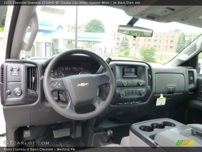 Dashboard of 2015 Silverado 3500HD WT Double Cab Utility