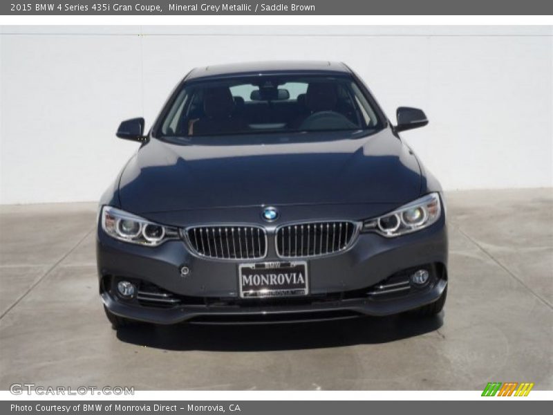 Mineral Grey Metallic / Saddle Brown 2015 BMW 4 Series 435i Gran Coupe