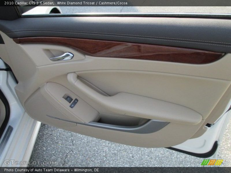 White Diamond Tricoat / Cashmere/Cocoa 2010 Cadillac CTS 3.6 Sedan