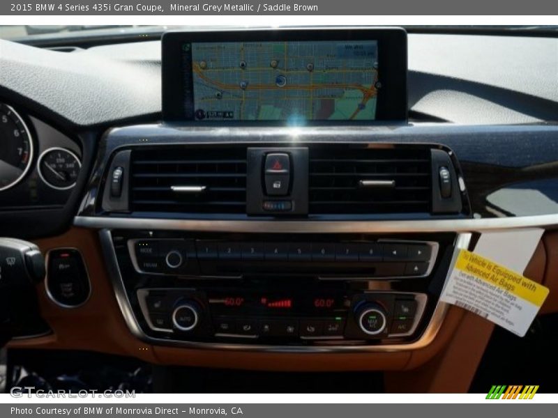 Mineral Grey Metallic / Saddle Brown 2015 BMW 4 Series 435i Gran Coupe