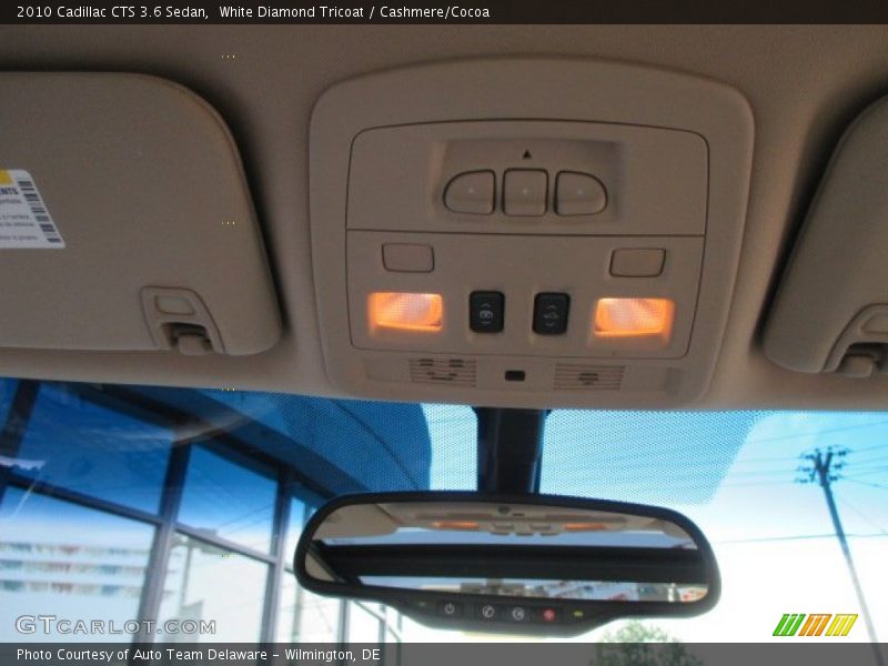 White Diamond Tricoat / Cashmere/Cocoa 2010 Cadillac CTS 3.6 Sedan