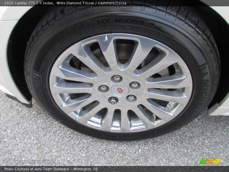 White Diamond Tricoat / Cashmere/Cocoa 2010 Cadillac CTS 3.6 Sedan