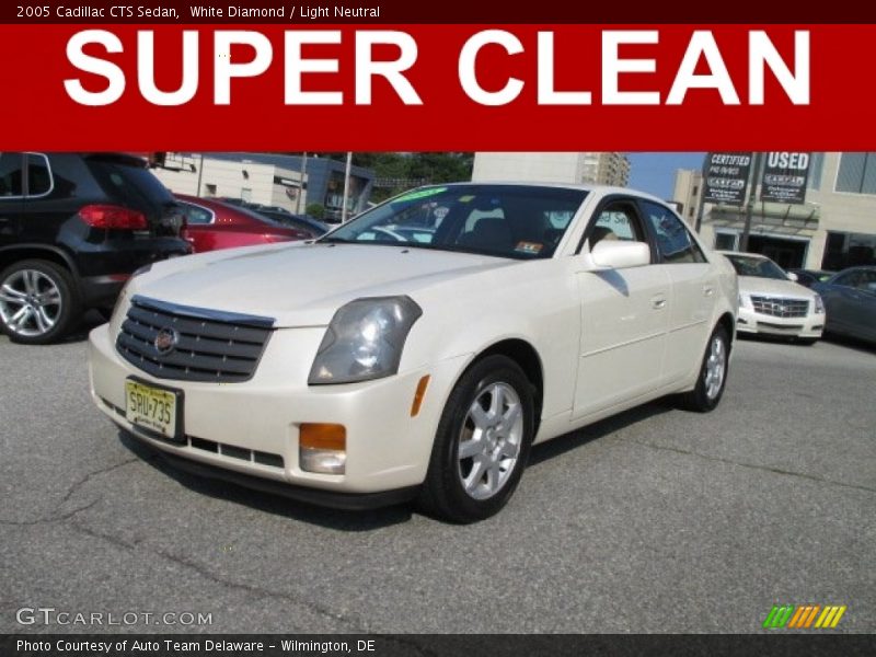 White Diamond / Light Neutral 2005 Cadillac CTS Sedan