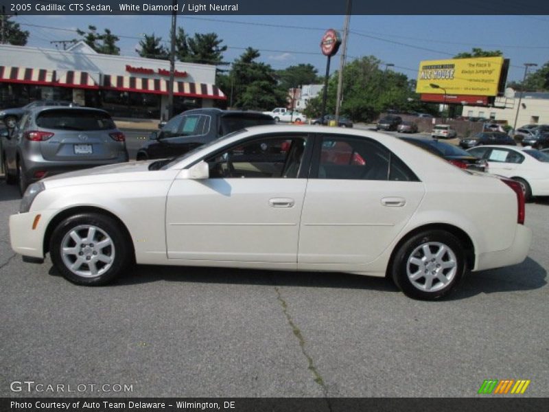 White Diamond / Light Neutral 2005 Cadillac CTS Sedan