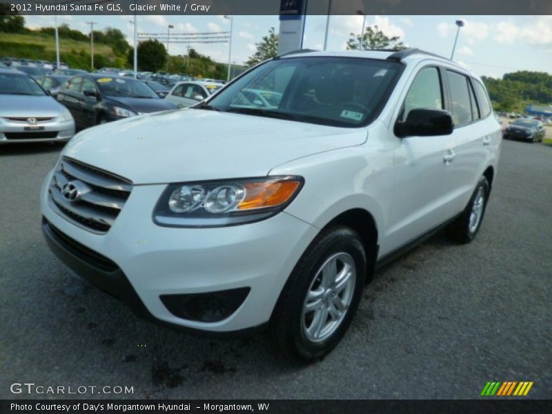 Glacier White / Gray 2012 Hyundai Santa Fe GLS